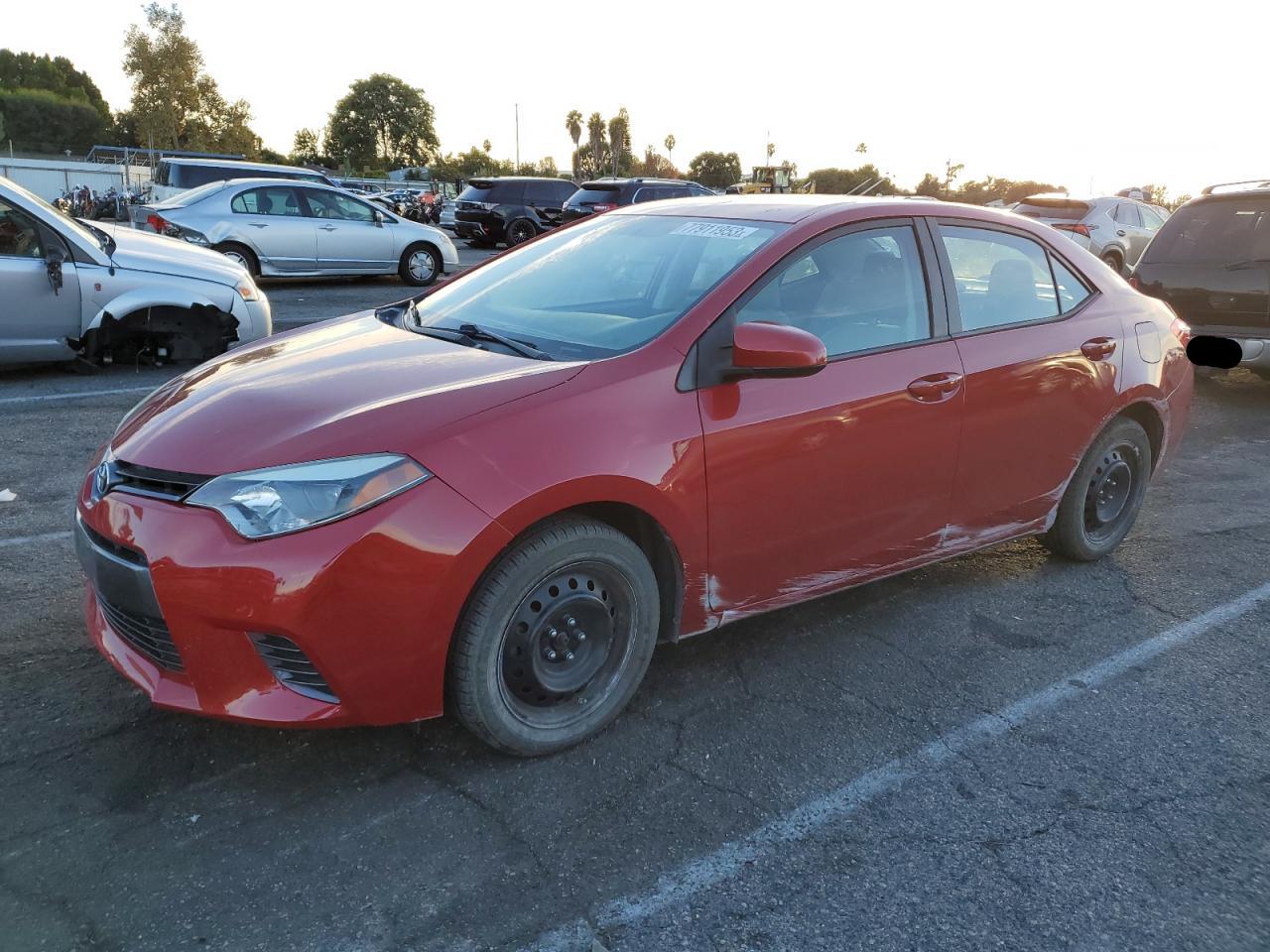 Image 1 of 2015 TOYOTA COROLLA L 2015 with VIN 5YFBURHE5FP186649