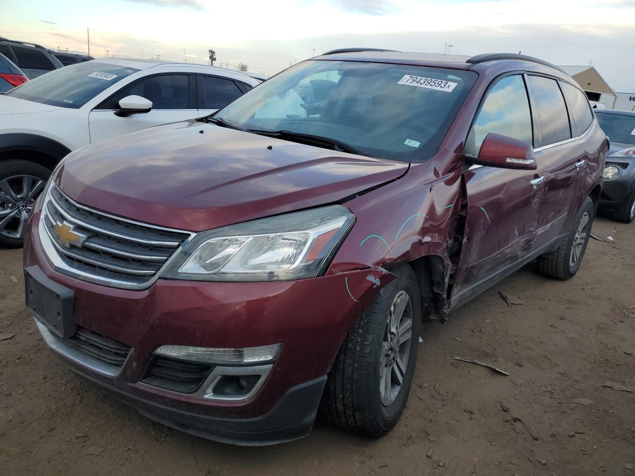 Image 1 of 2016 CHEVROLET TRAVERSE LT 2016 with VIN 1GNKVGKD4GJ102304