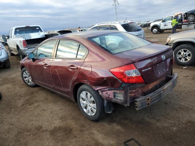 Изображение 2 2012 HONDA CIVIC LX 2012 с VIN 2HGFB2F5XCH531582