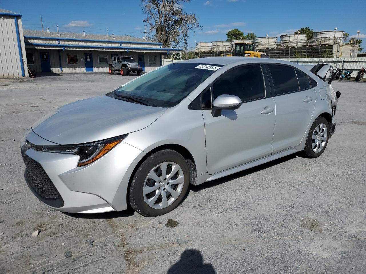 Image 1 of 2022 TOYOTA COROLLA LE 2022 with VIN 5YFEPMAE1NP296954