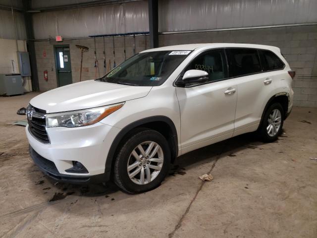 Image 1 of 2015 TOYOTA HIGHLANDER LE 2015 with VIN 5TDBKRFH4FS075553
