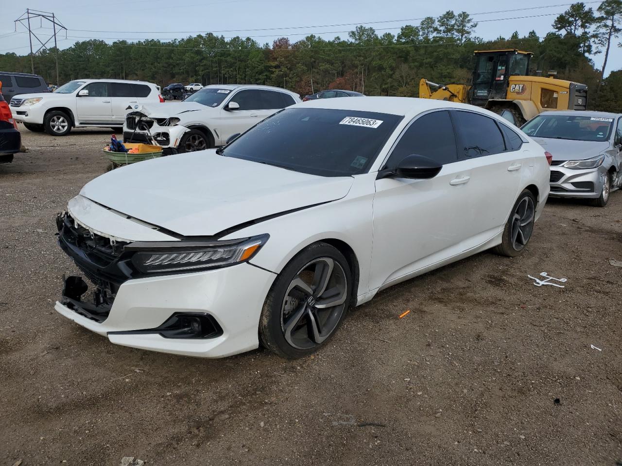 Image 1 of 2021 HONDA ACCORD SPORT 2021 with VIN 1HGCV1F3XMA065588