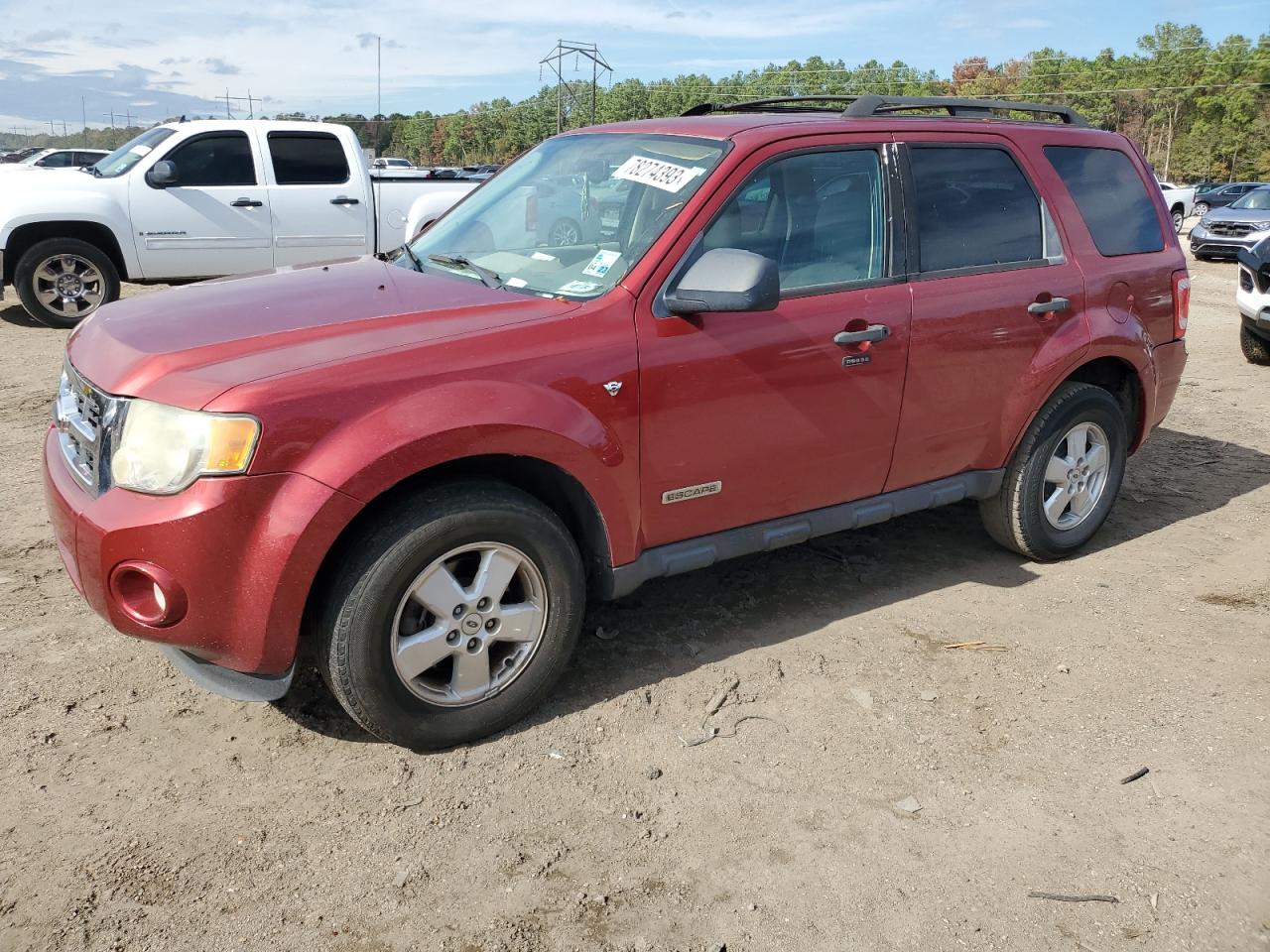 Image 1 of 2008 FORD ESCAPE XLT 2008 with VIN 1FMCU03178KA33160