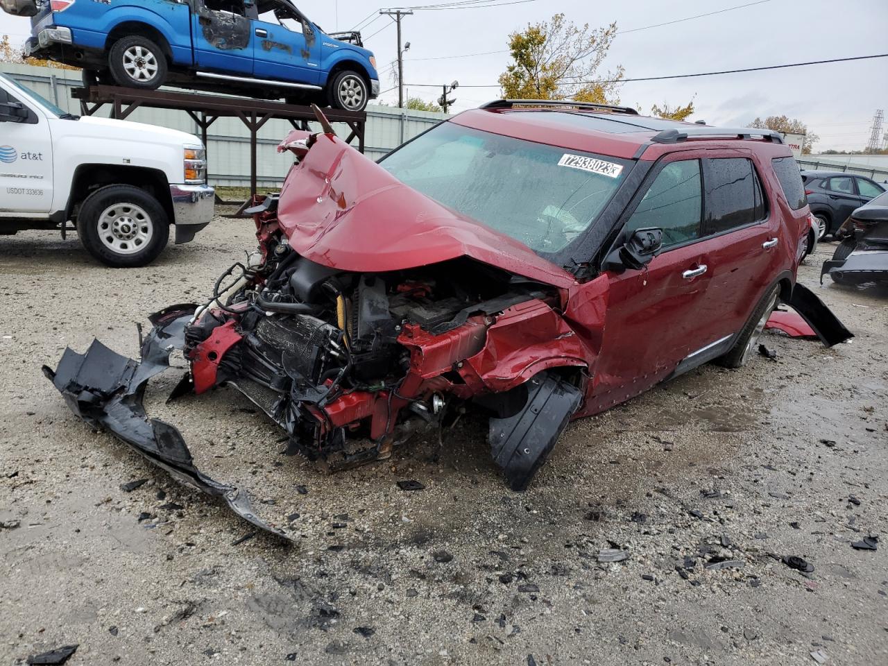 Image 1 of 2015 FORD EXPLORER LIMITED 2015 with VIN 1FM5K8F85FGA41439