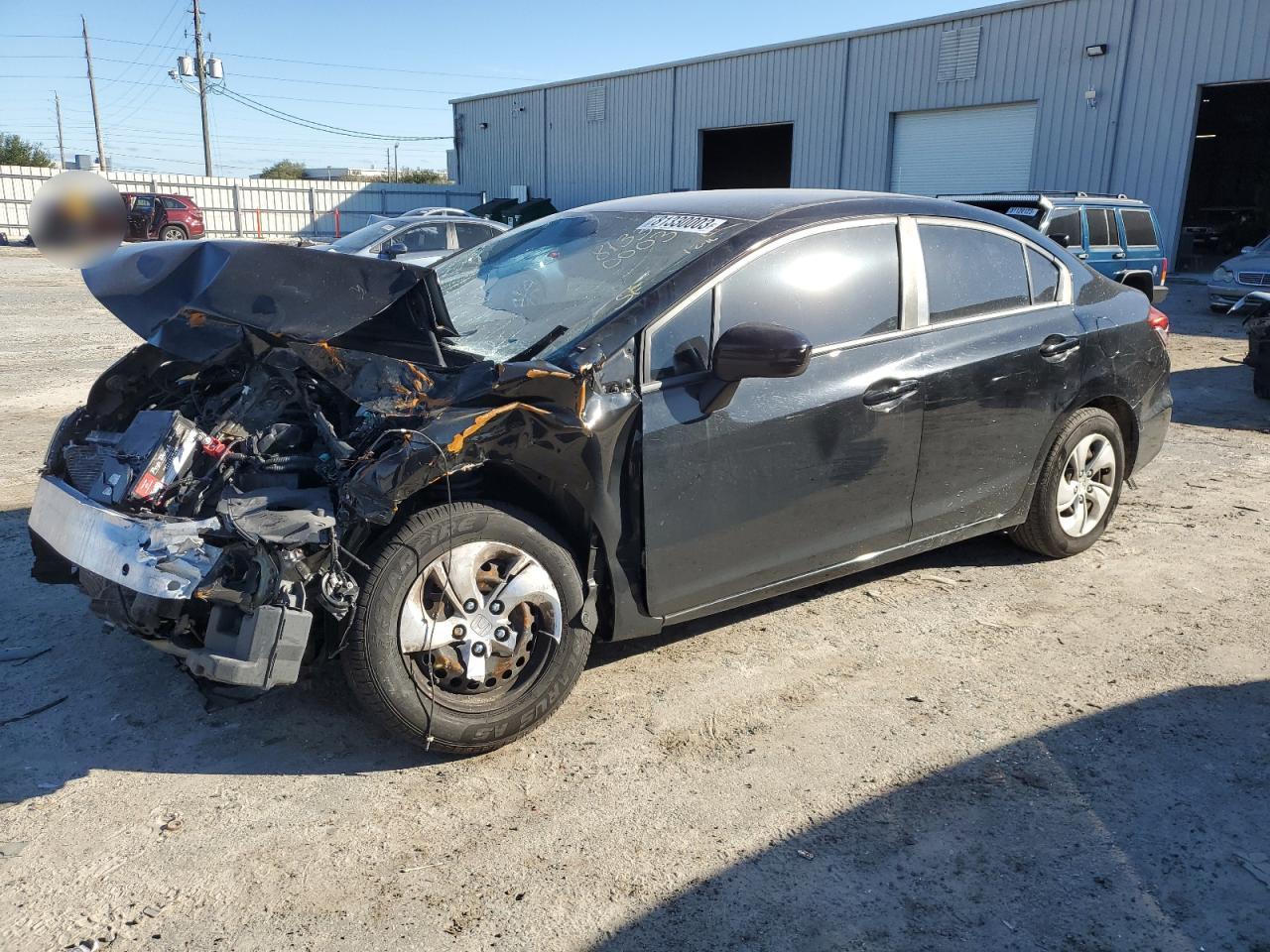 Obraz 1 z 2014 HONDA CIVIC LX 2014 z VIN 19XFB2F57EE005472