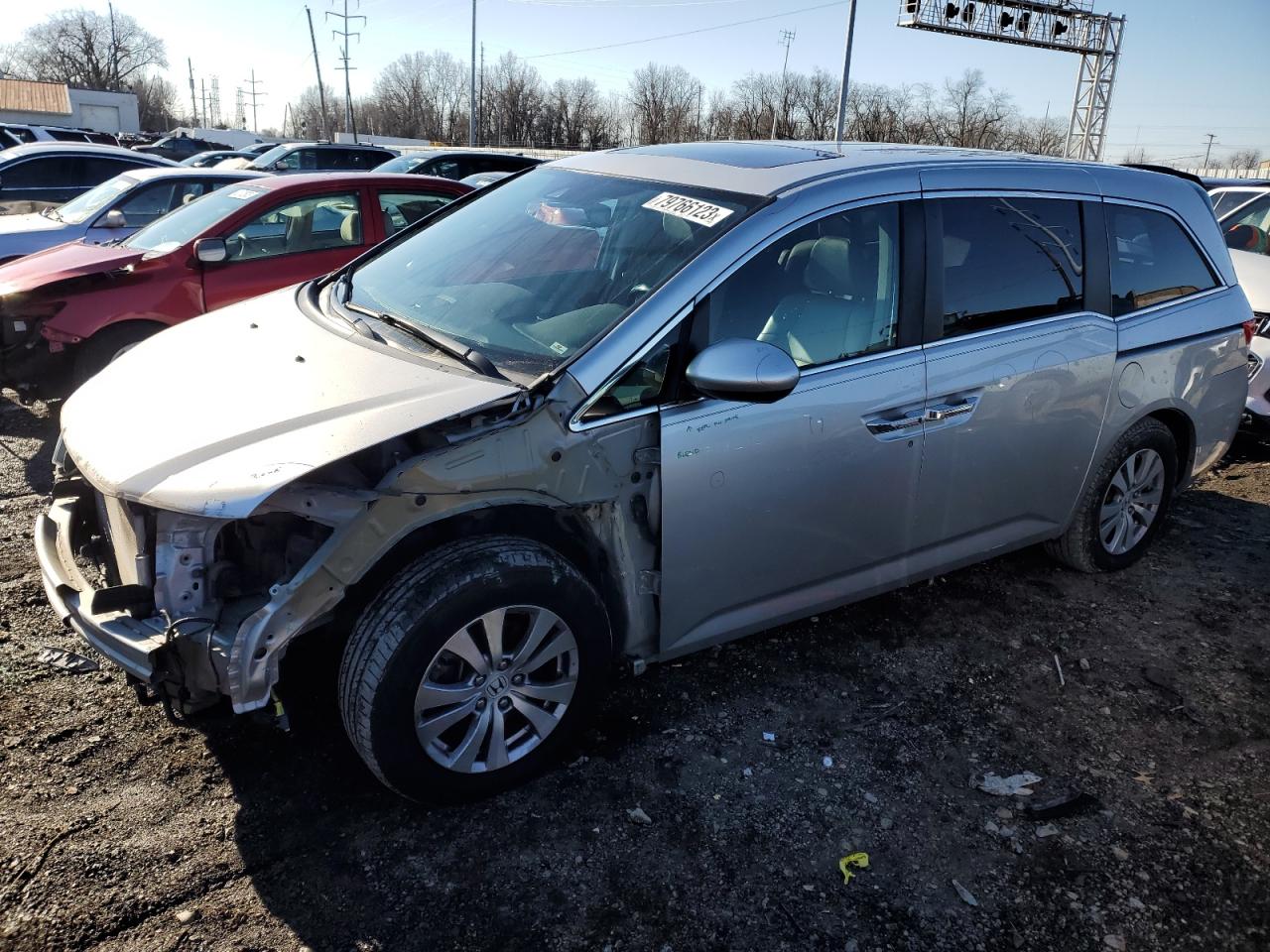 Image 1 of 2014 HONDA ODYSSEY EXL 2014 with VIN 5FNRL5H64EB115763