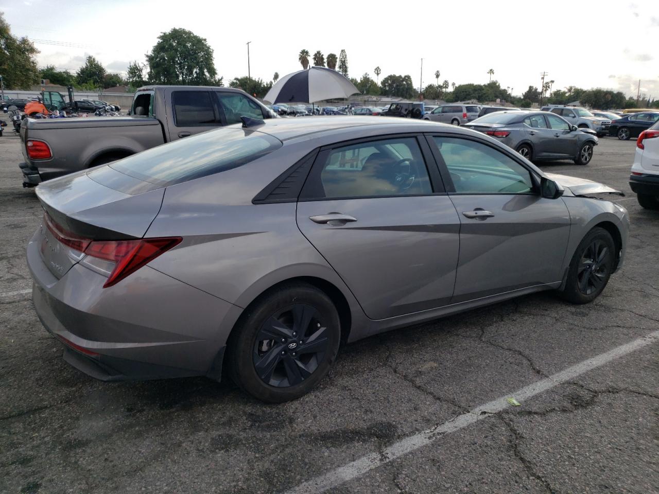 Image 3 of 2022 HYUNDAI ELANTRA BLUE 2022 with VIN KMHLM4AJ5NU030977