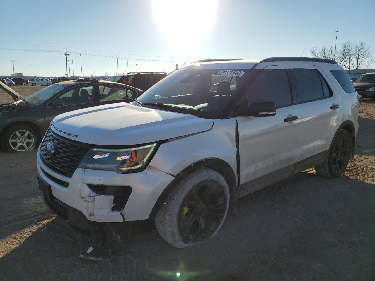 Image 1 of 2019 FORD EXPLORER SPORT 2019 with VIN 1FM5K8GT2KGA88912