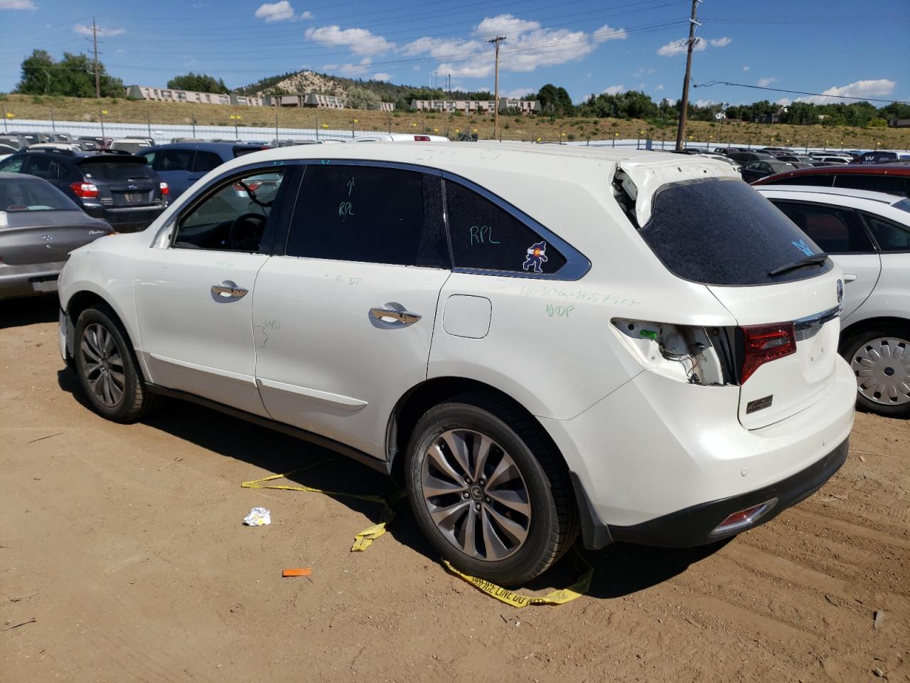 Image 2 of 2015 ACURA MDX TECHNOLOGY 2015 with VIN 5FRYD4H45FB023644