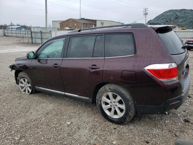 Image 2 of 2013 TOYOTA HIGHLANDER BASE 2013 with VIN 5TDZK3EH1DS132432
