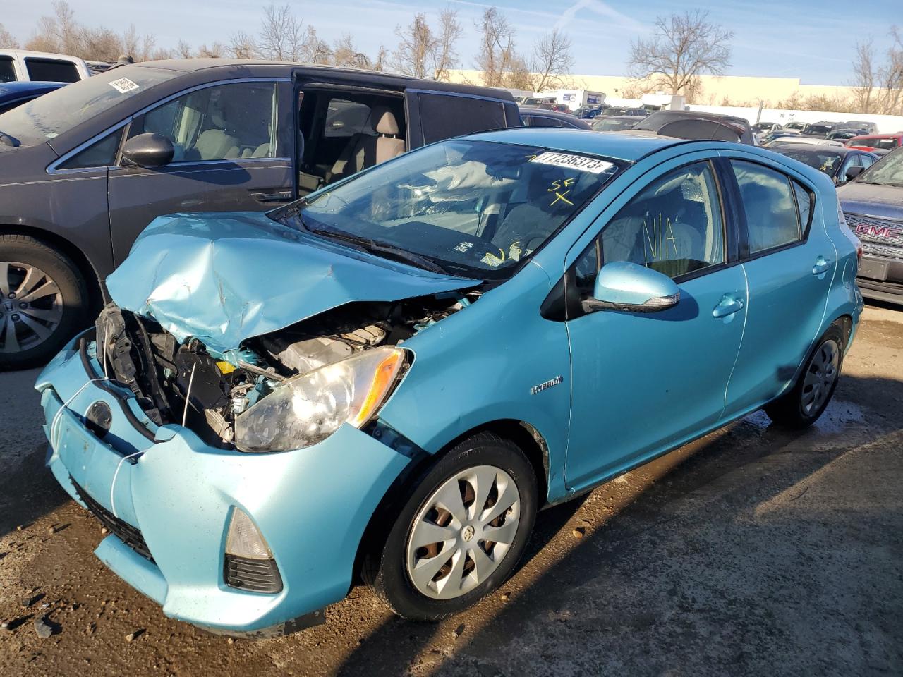 Image 1 of 2012 TOYOTA PRIUS C  2012 with VIN JTDKDTB31C1013702