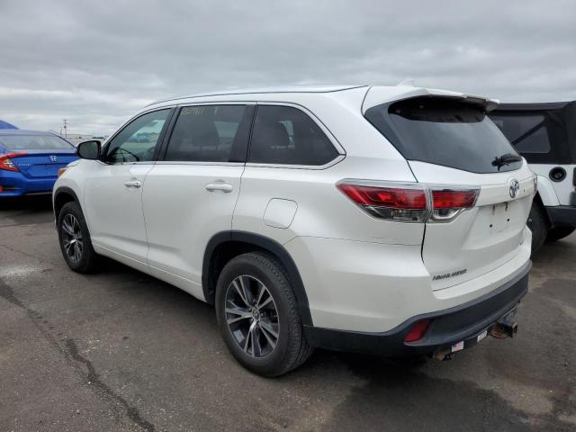 Image 2 of 2016 TOYOTA HIGHLANDER XLE 2016 with VIN 5TDJKRFH2GS287199
