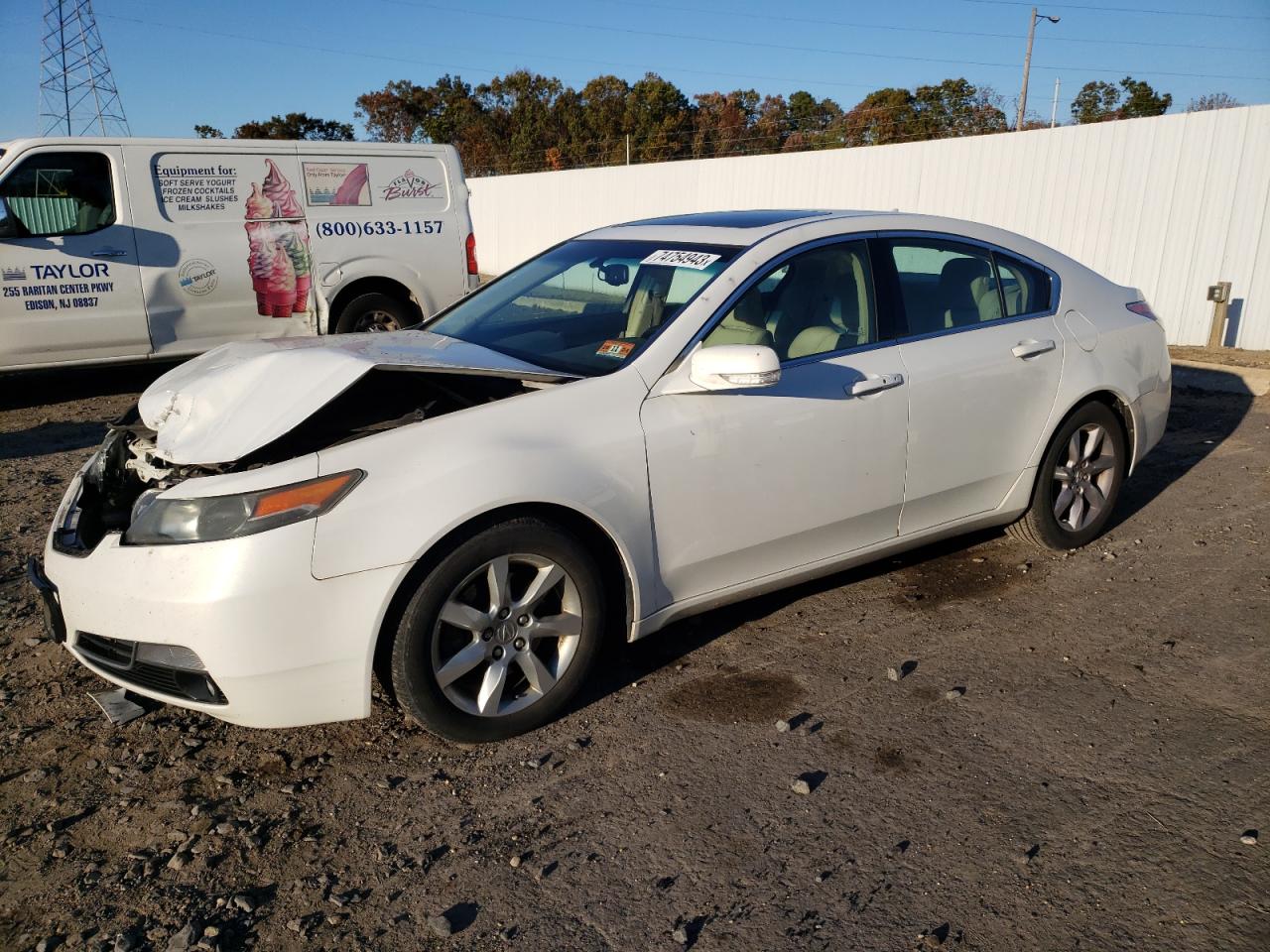 Image 1 of 2013 ACURA TL TECH 2013 with VIN 19UUA8F5XDA013405