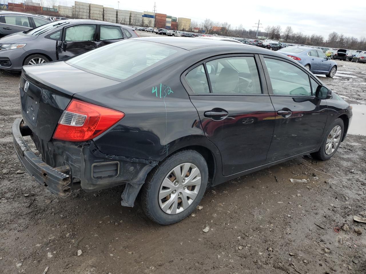 Image 3 of 2012 HONDA CIVIC LX 2012 with VIN 19XFB2F56CE074585