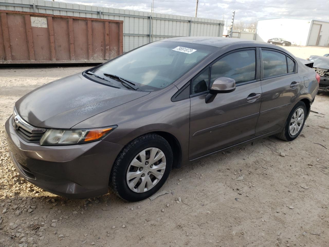Image 1 of 2012 HONDA CIVIC LX 2012 with VIN 2HGFB2F50CH593038