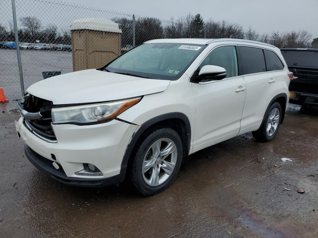 Obraz 1 z 2014 TOYOTA HIGHLANDER LIMITED 2014 z VIN 5TDDKRFH7ES031327