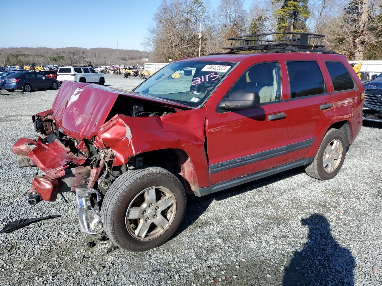 Image 1 of 2005 JEEP GRAND CHEROKEE LAREDO 2005 with VIN 1J4GR48K25C632113