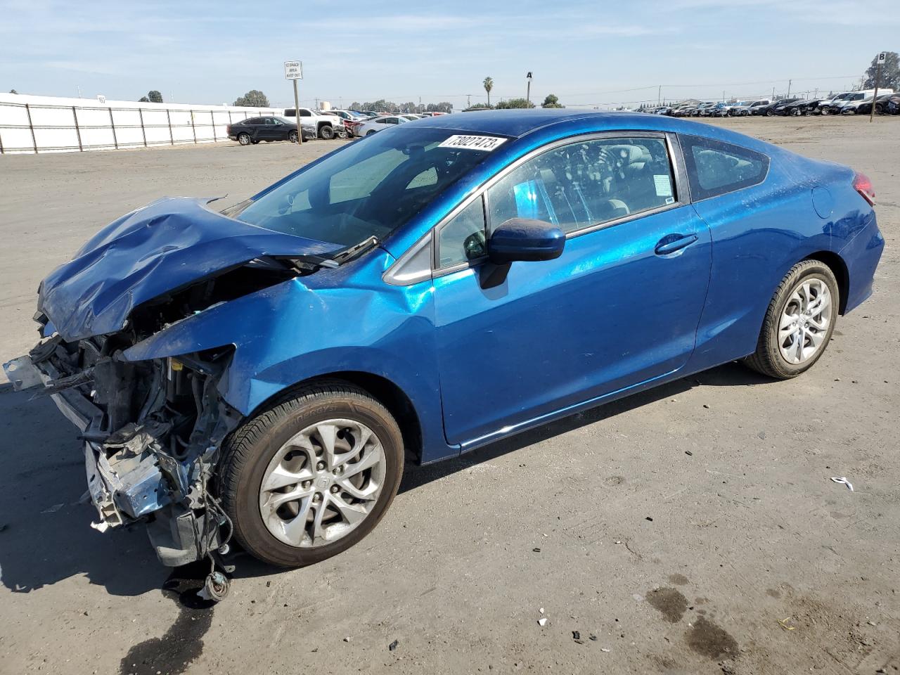 Image 1 of 2014 HONDA CIVIC LX 2014 with VIN 2HGFG3B57EH517199