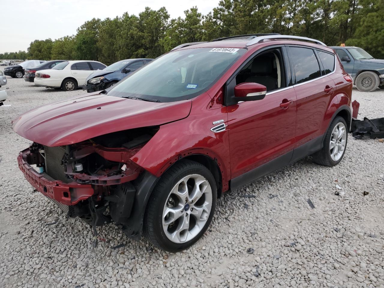 Image 1 of 2013 FORD ESCAPE TITANIUM 2013 with VIN 1FMCU0J94DUA71646