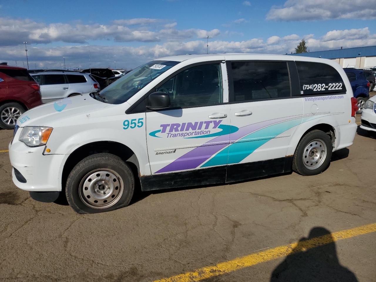 Image 1 of 2015 DODGE GRAND CARAVAN SE 2015 with VIN 2C4RDGBG2FR660389