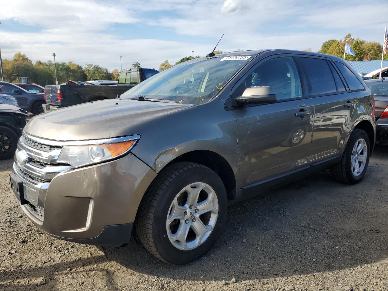 Image 1 of 2013 FORD EDGE SEL 2013 with VIN 2FMDK4JC5DBB83438