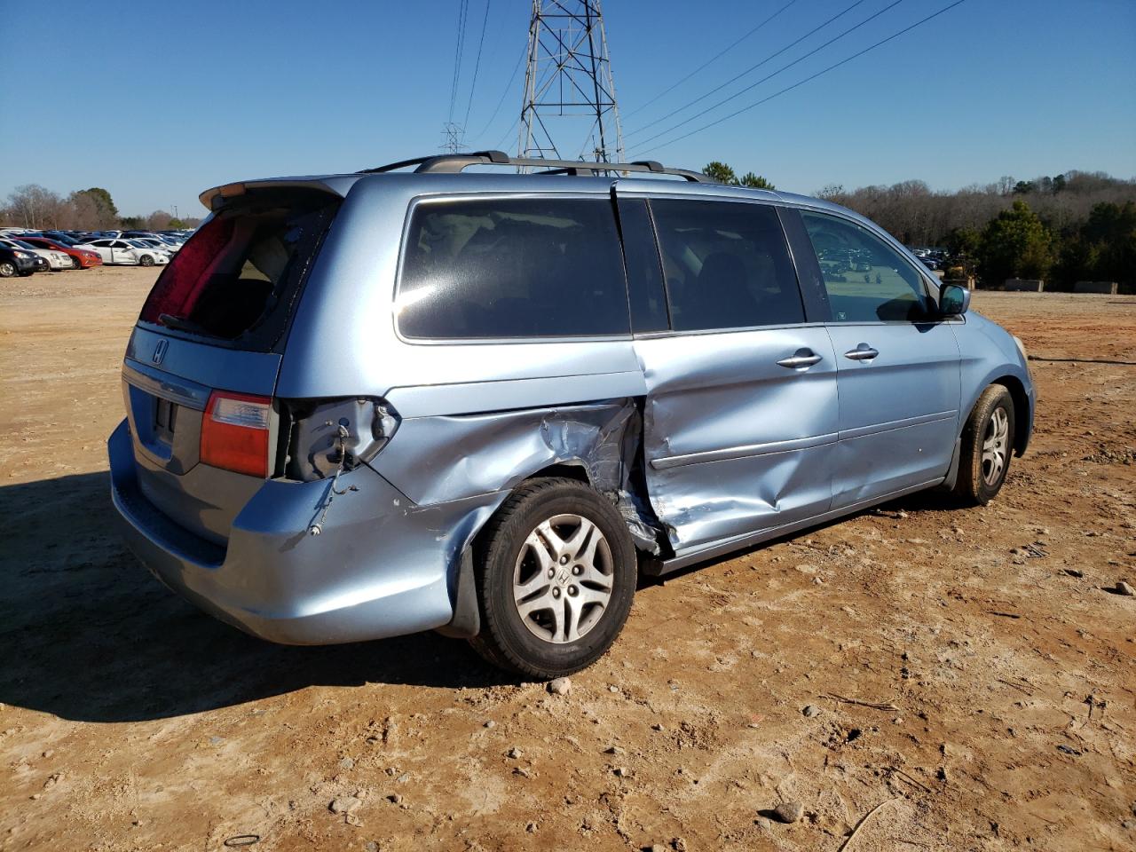 Изображение 3 2007 HONDA ODYSSEY EXL 2007 с VIN 5FNRL38747B073661