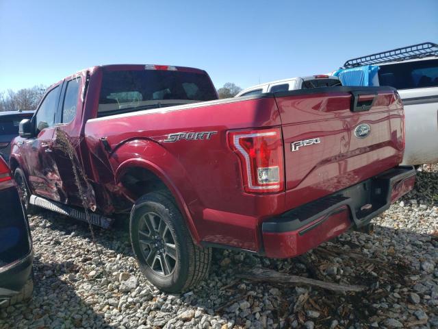 Image 2 of 2017 FORD F150 SUPER CAB 2017 with VIN 1FTEX1CF9HKE45926