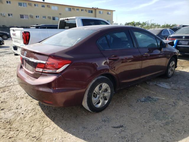 Image 3 of 2014 HONDA CIVIC LX 2014 with VIN 19XFB2F55EE056520