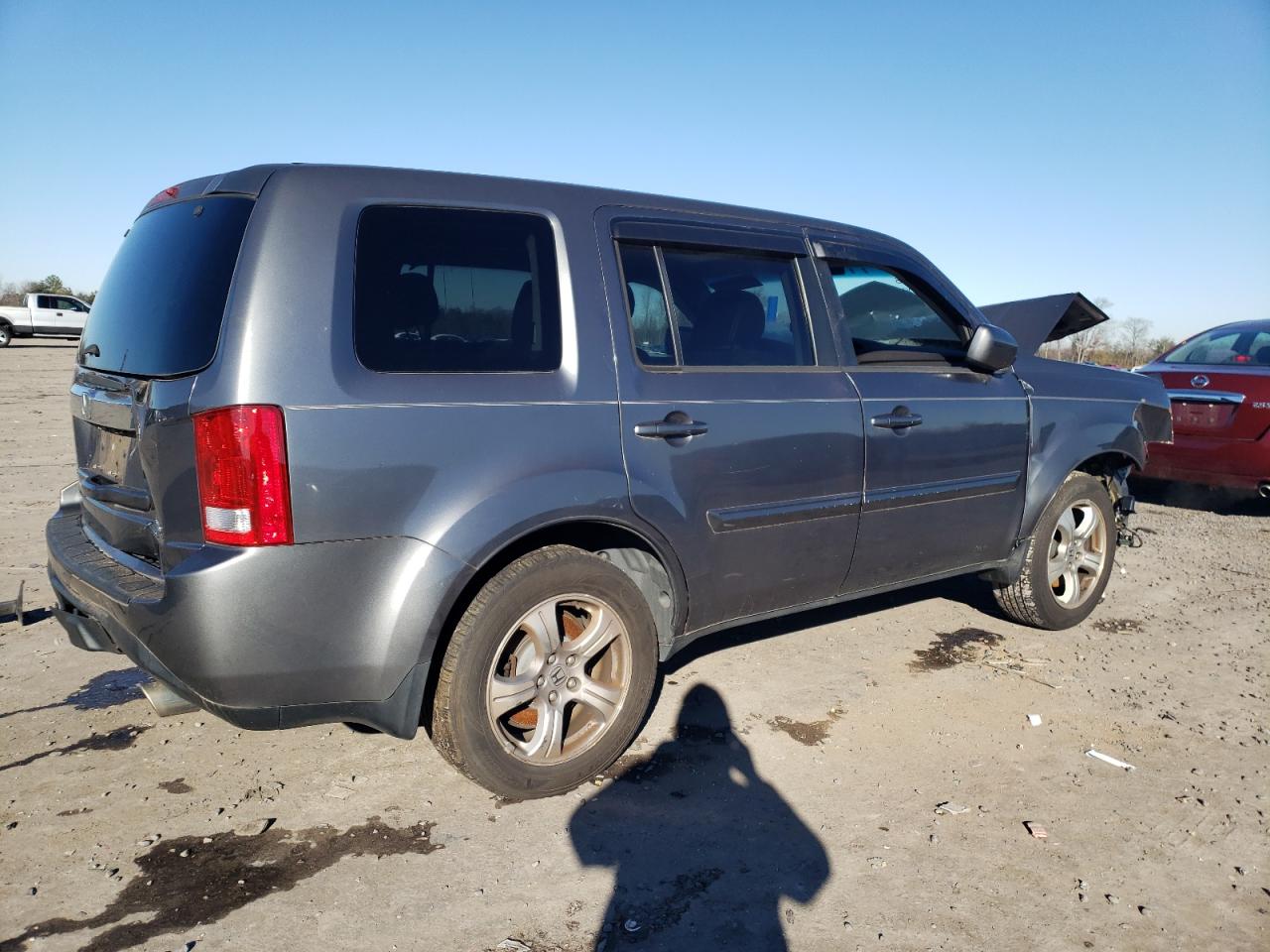 Image 3 of 2013 HONDA PILOT EXL 2013 with VIN 5FNYF4H57DB044187