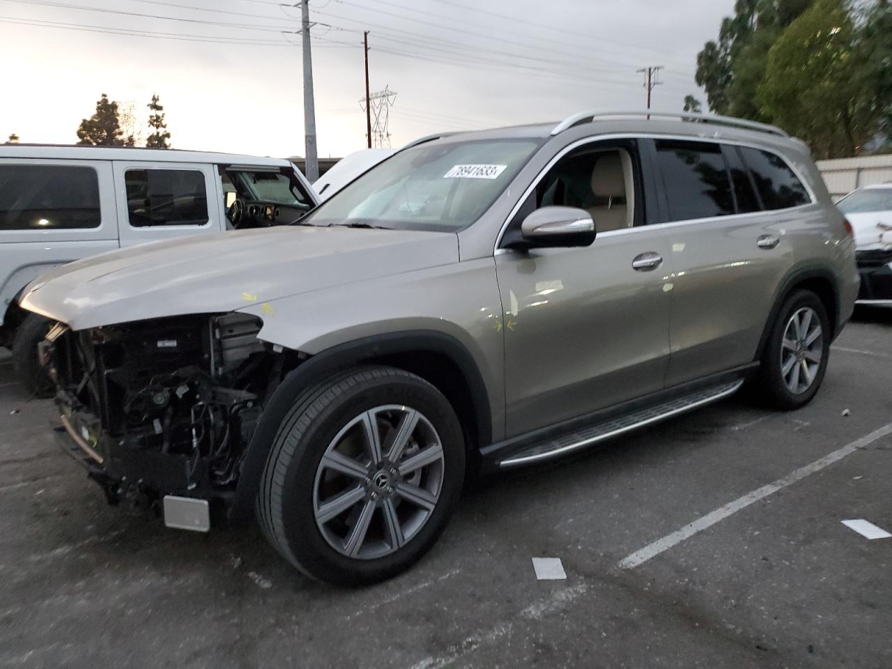 Image 1 of 2021 MERCEDES-BENZ GLS 450 4MATIC 2021 with VIN 4JGFF5KEXMA559114