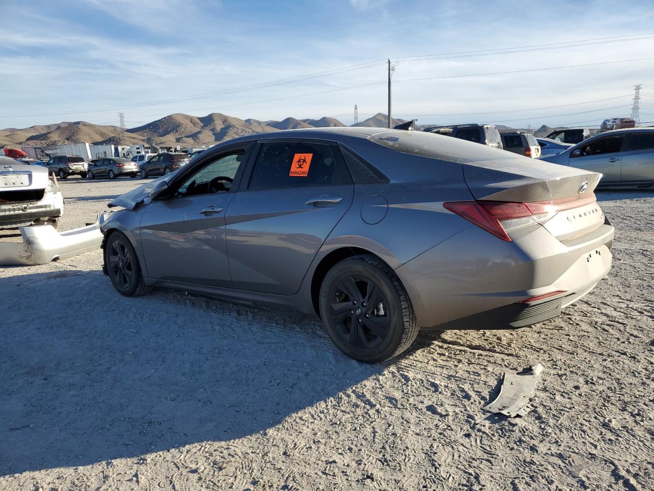 Image 2 of 2022 HYUNDAI ELANTRA BLUE 2022 with VIN KMHLM4AJ4NU021042