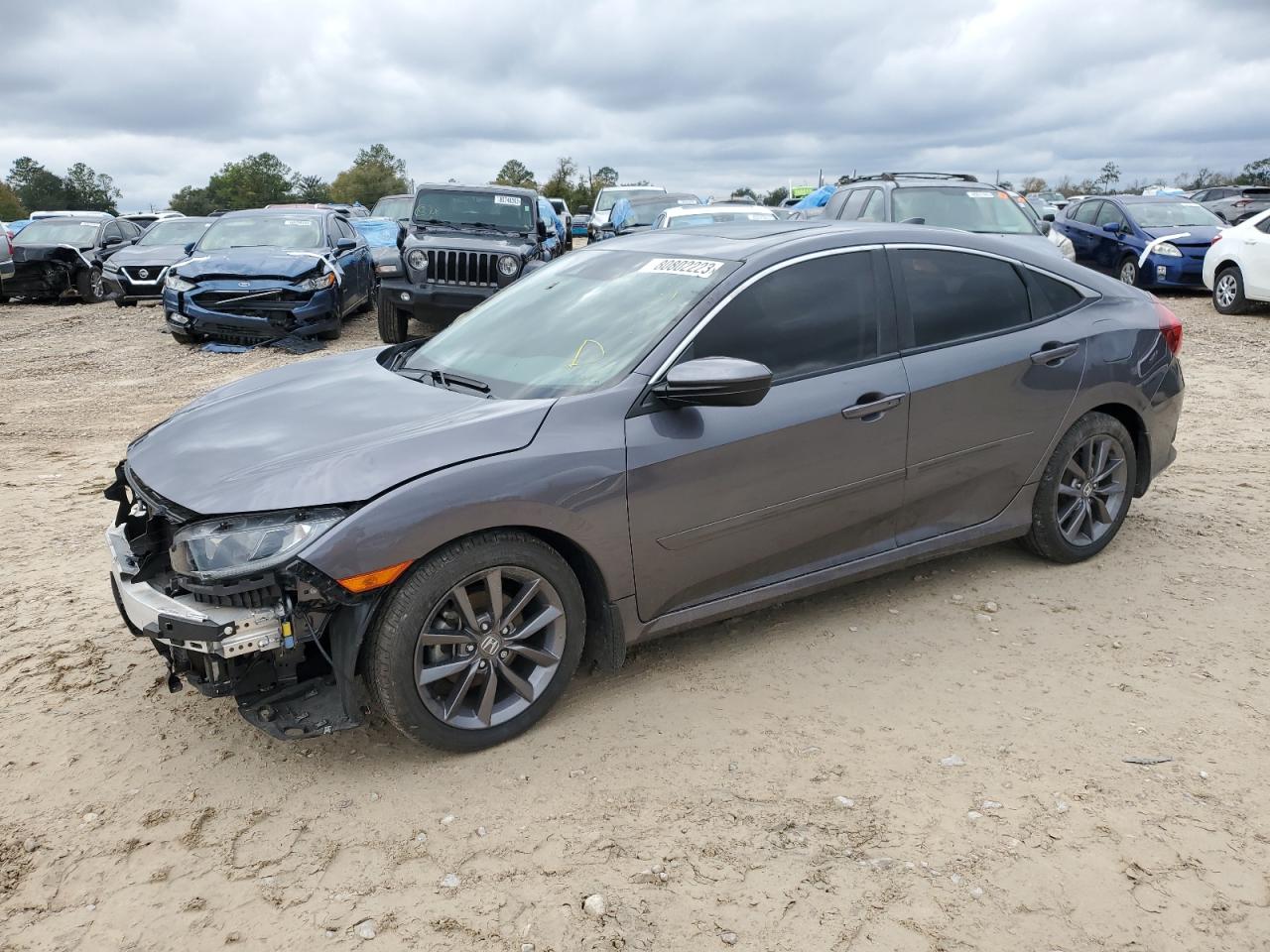Image 1 of 2021 HONDA CIVIC EX 2021 with VIN 19XFC1F35ME006608