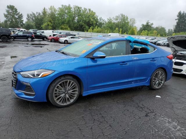 Image 1 of 2018 HYUNDAI ELANTRA SPORT 2018 with VIN KMHD04LB2JU482921