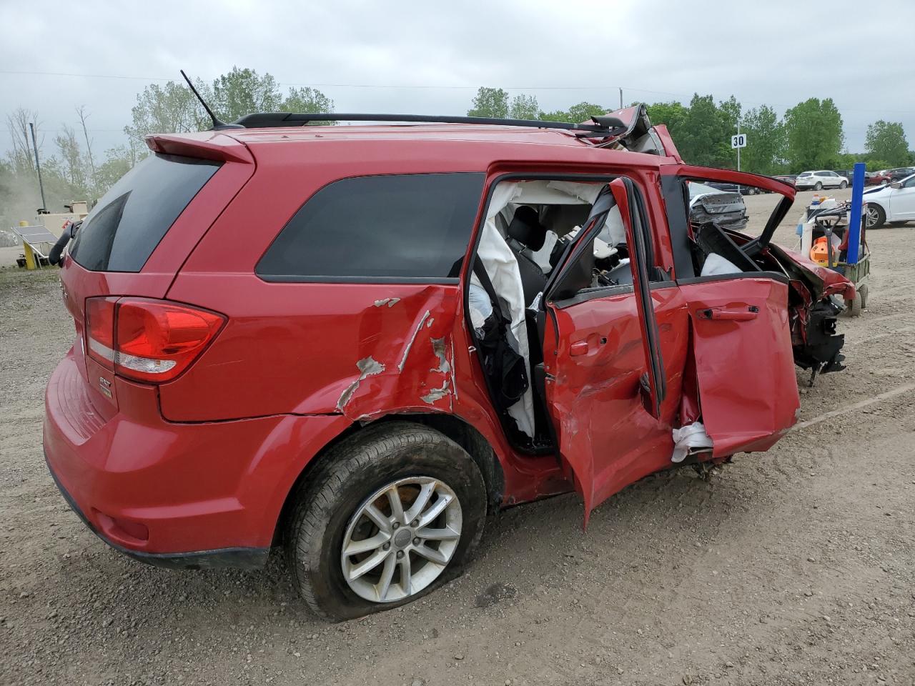 Image 3 of 2017 DODGE JOURNEY SXT 2017 with VIN 3C4PDCBG3HT537376