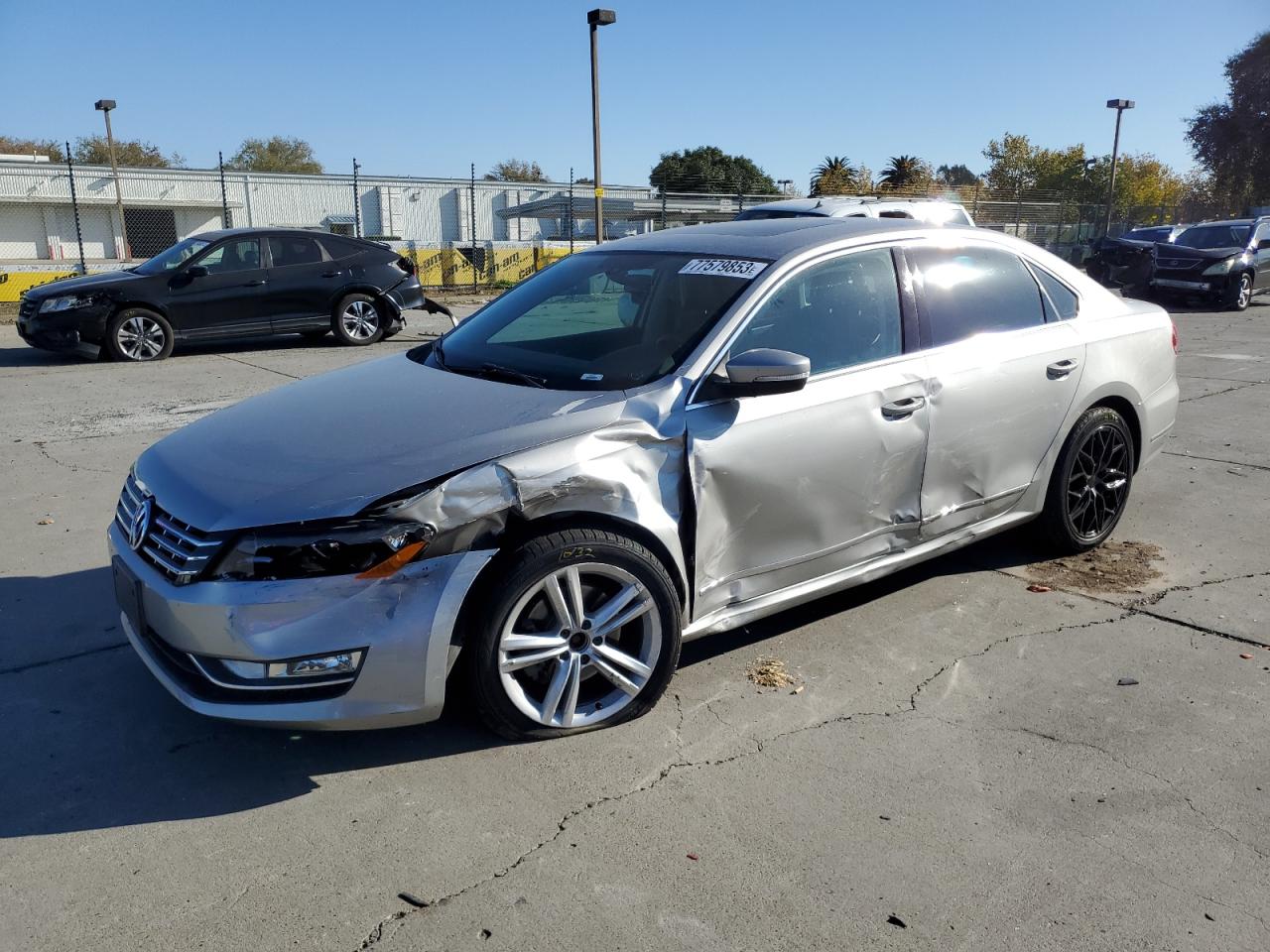 Image 1 of 2014 VOLKSWAGEN PASSAT SEL 2014 with VIN 1VWCN7A36EC046922