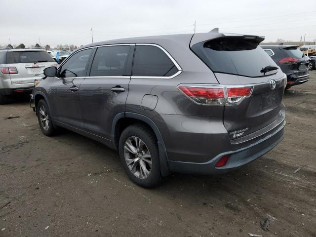 Изображение 2 2014 TOYOTA HIGHLANDER LE 2014 с VIN 5TDBKRFH6ES055903