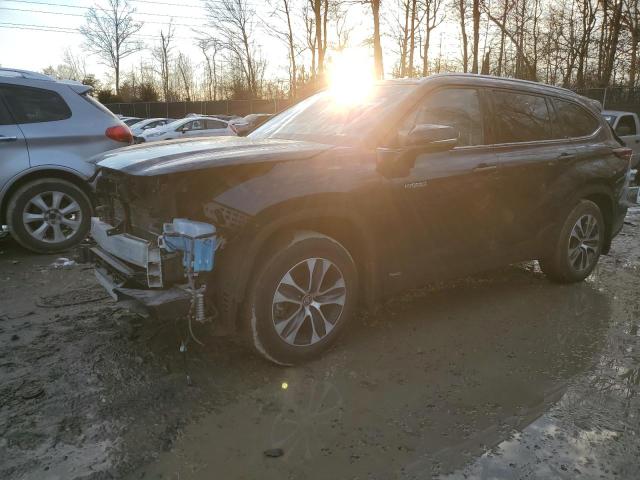 Image 1 of 2021 TOYOTA HIGHLANDER HYBRID XLE 2021 with VIN 5TDHBRCH1MS514803