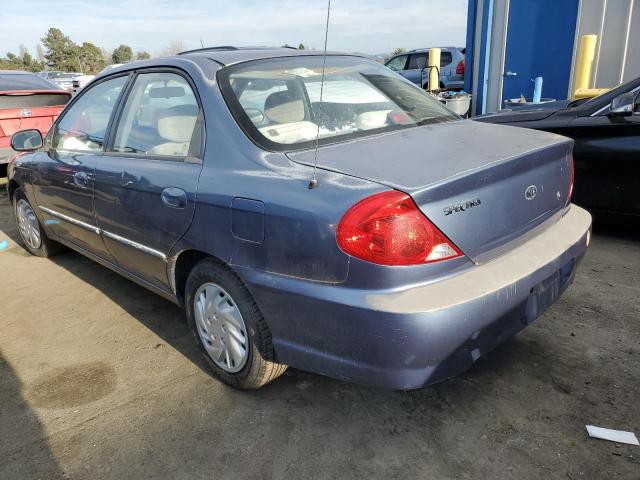 Изображение 2 2002 KIA SPECTRA BASE 2002 с VIN KNAFB121225207704