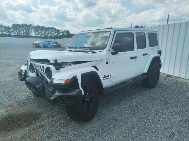 Image 1 of 2022 JEEP WRANGLER UNLIMITED SAHARA 2022 with VIN 1C4HJXEG7NW113835
