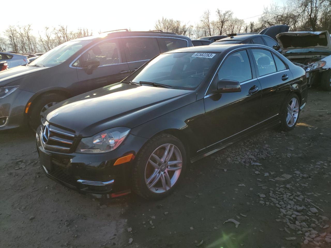 Image 1 of 2014 MERCEDES-BENZ C 300 4MATIC 2014 with VIN WDDGF8AB3ER324516