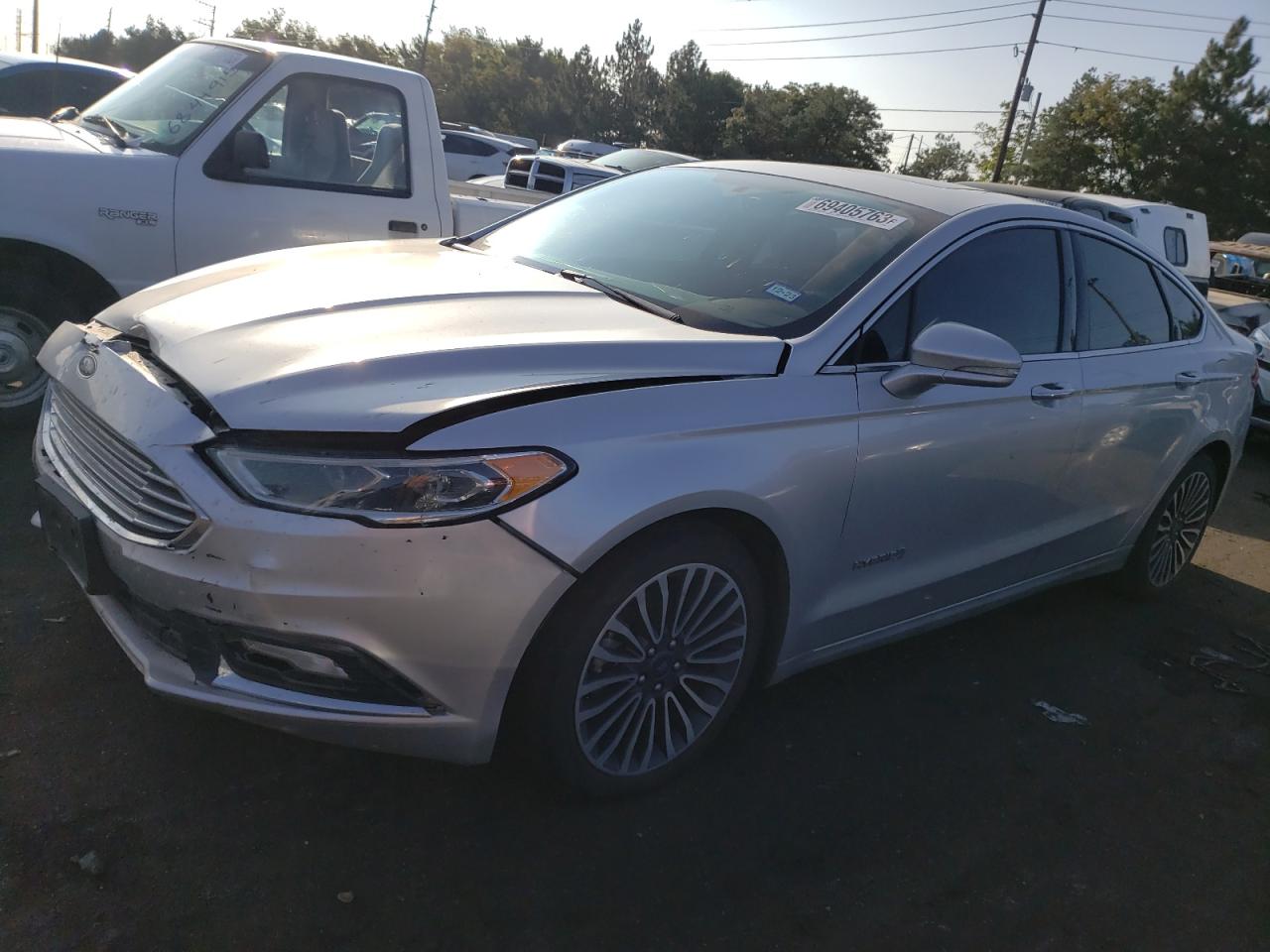 Image 1 of 2018 FORD FUSION TITANIUM/PLATINUM HEV 2018 with VIN 3FA6P0RUXJR181885