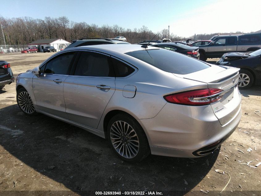 Image 3 of 2018 FORD FUSION TITANIUM/PLATINUM 2018 with VIN 3FA6P0D9XJR233986