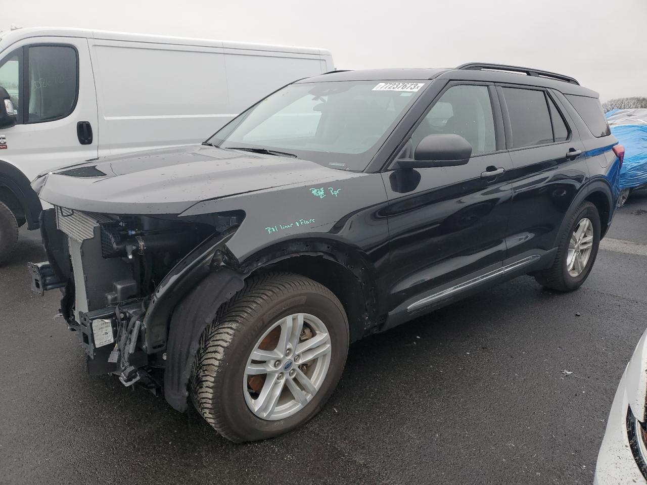Image 1 of 2021 FORD EXPLORER XLT 2021 with VIN 1FMSK8DH0MGB65671