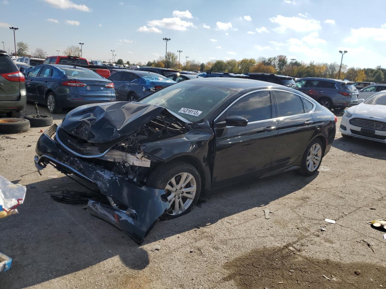Image 1 of 2015 CHRYSLER 200 LIMITED 2015 with VIN 1C3CCCAB2FN725587