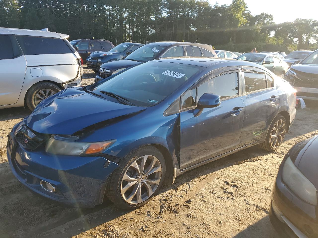 Image 1 of 2012 HONDA CIVIC SI 2012 with VIN 2HGFB6E51CH705354