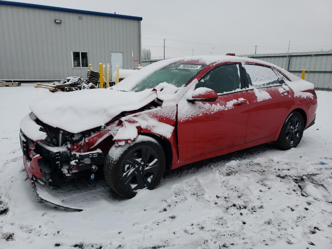 Image 1 of 2021 HYUNDAI ELANTRA SEL 2021 with VIN 5NPLM4AG0MH026403