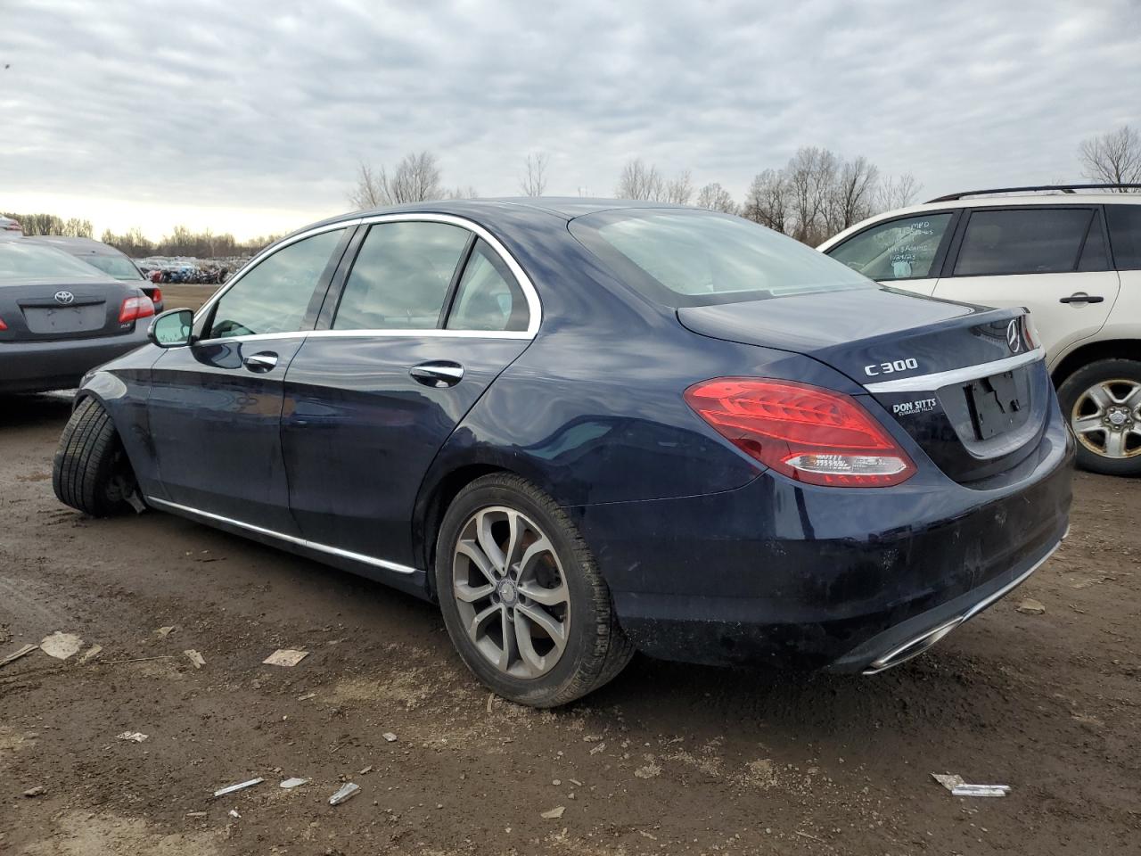 Image 2 of 2017 MERCEDES-BENZ C 300 4MATIC 2017 with VIN 55SWF4KB5HU192865