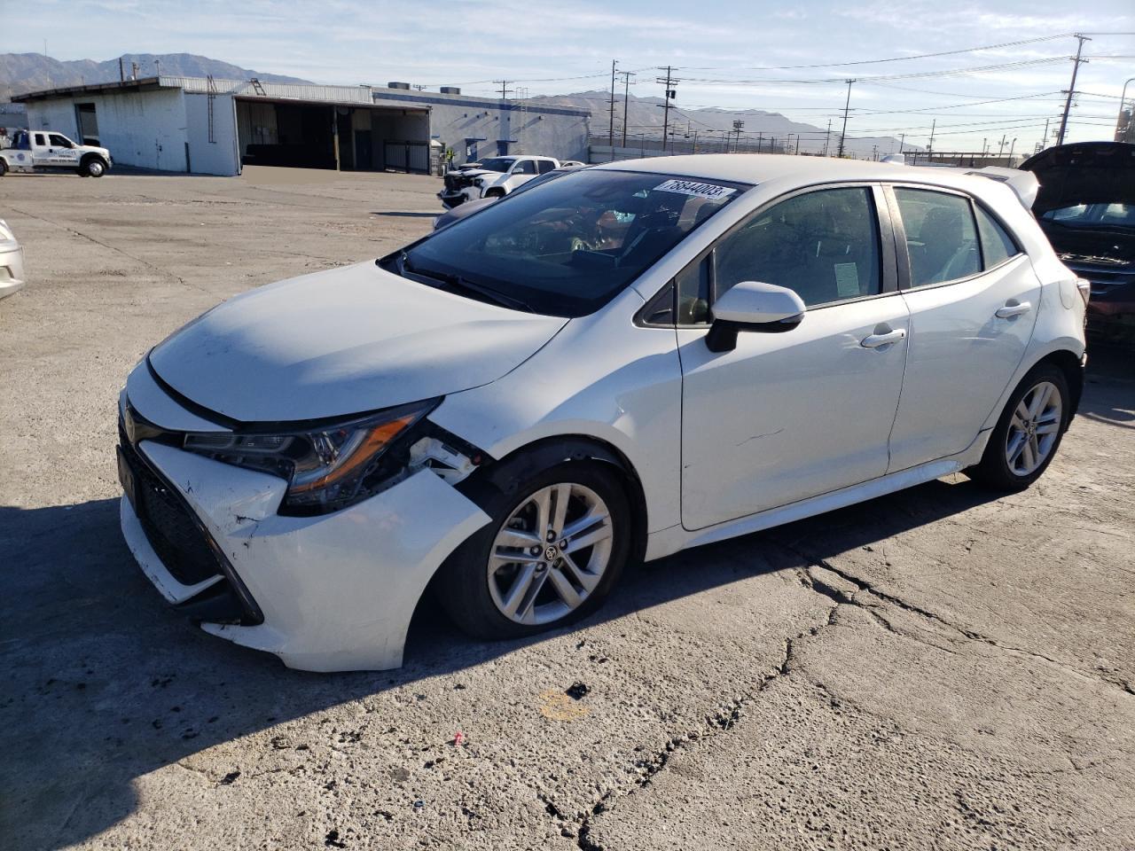 Image 1 of 2019 TOYOTA COROLLA SE 2019 with VIN JTNK4RBE9K3051598