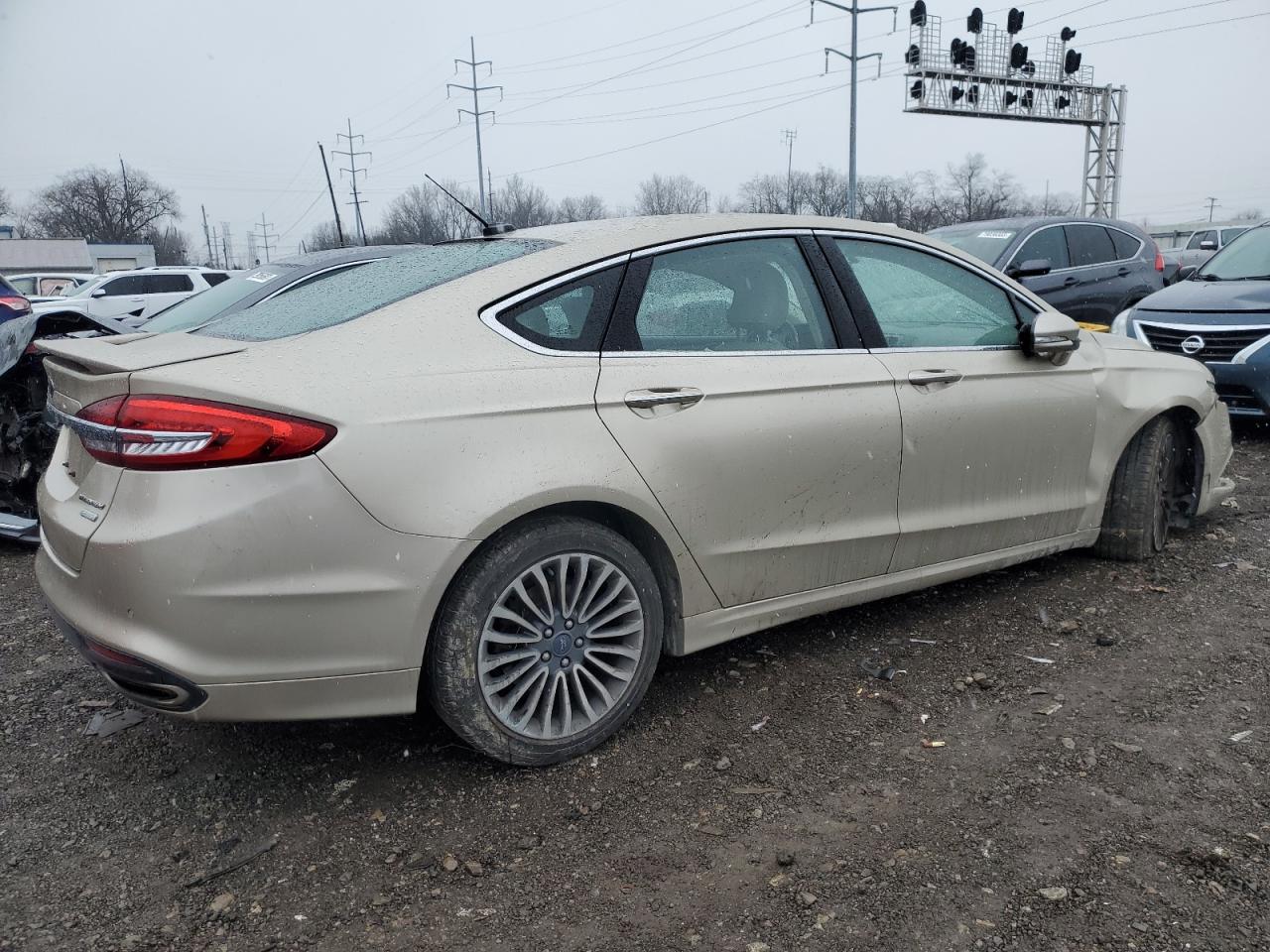 Image 3 of 2017 FORD FUSION TITANIUM 2017 with VIN 3FA6P0K96HR131646