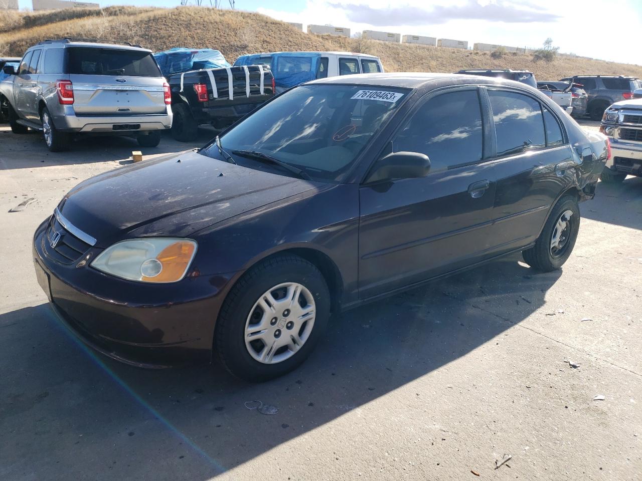 Изображение 1 2001 HONDA CIVIC LX 2001 с VIN 2HGES16511H551450
